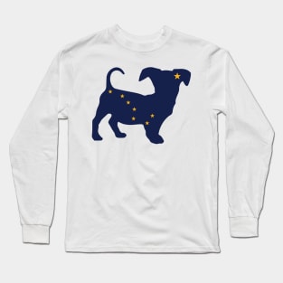 Chiweenie Dog Lover Alaska Flag Long Sleeve T-Shirt